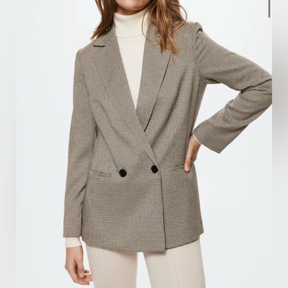 Mango Houndstooth Blazer - Picture 5 of 11